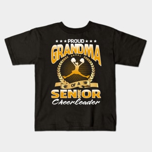 Proud Grandma Of A 2024 Senior Cheerleader Kids T-Shirt